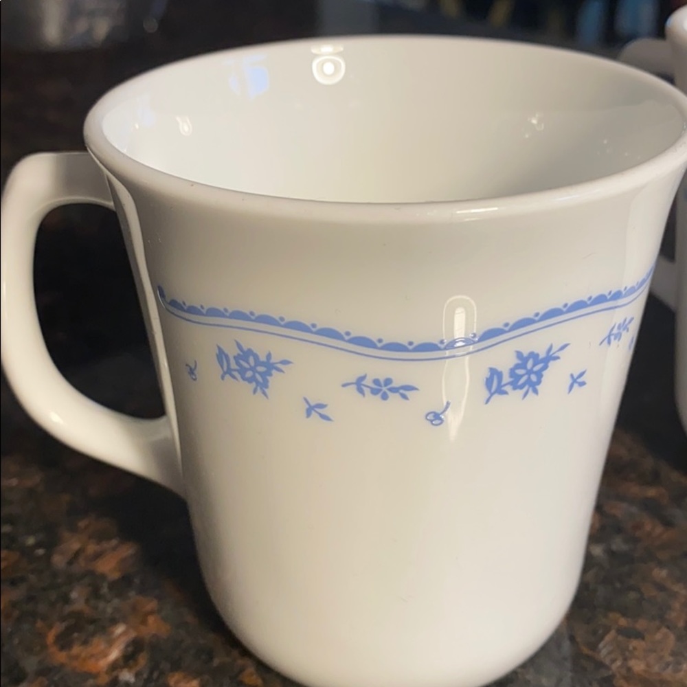 4 Corelle Morning Blue 10 oz. Cups